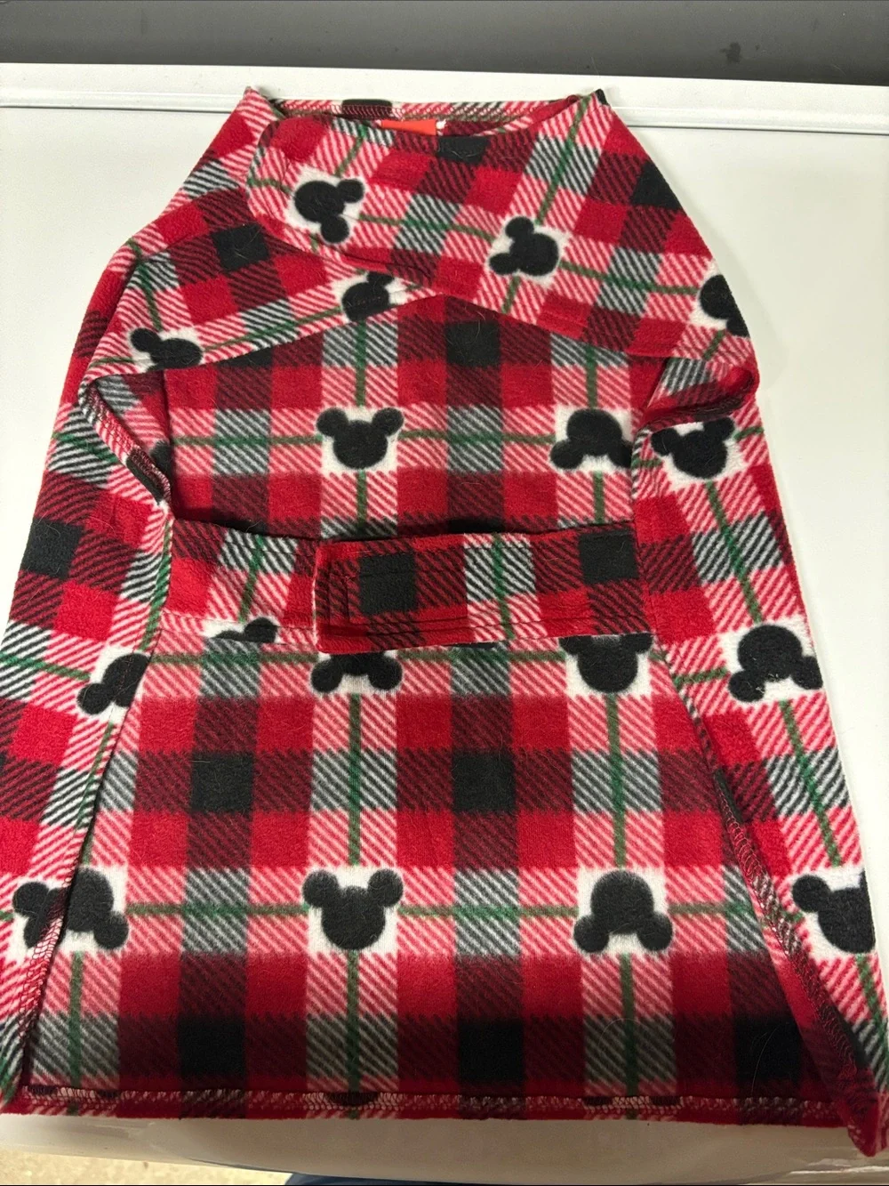 Disney Mickey Mouse Plaid Dog Pajama XL